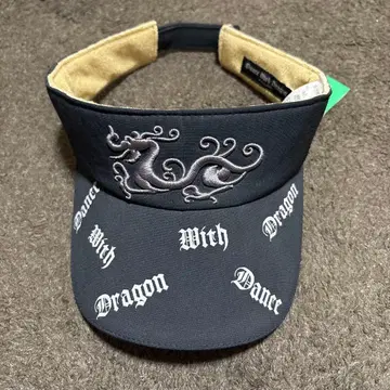 댄스 위드 드래곤 바이저 미사용품 새상품급 블랙