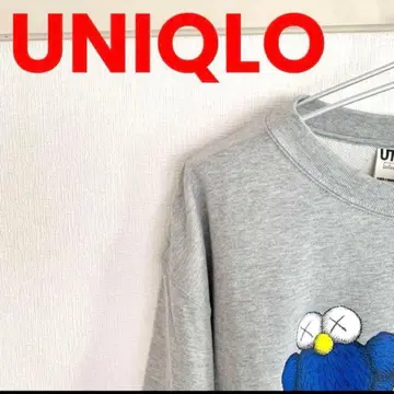 UNIQLO 유니클로 맨투맨 트레이닝복 그레이 카우스+워홀