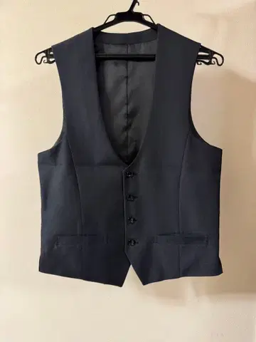 브라이덜 의상*신랑 베스트 울 혼방 네이비