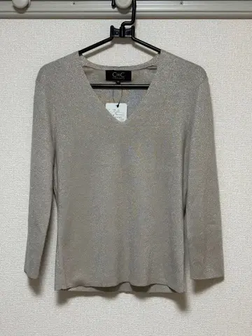 [ 택 포함 새상품 미사용 ] 쿠 드 샹스 얇은 소재 롱 T