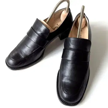 마가렛호웰 코인 로퍼 블랙 24cm 일본제 힐 5cm