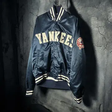 Yankees / 양키스 / 나일론 바시티 자켓 / 아치 로고