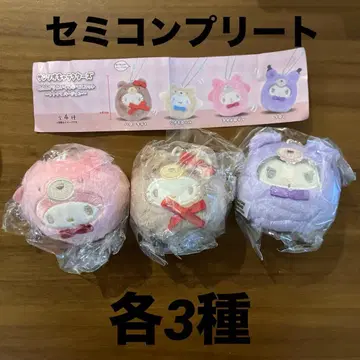 산리오 캐릭터즈 오키아가리 봉제 인형 마스코트 총 3종