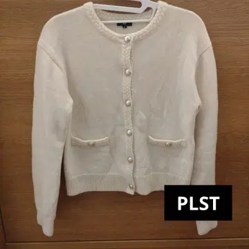 PLST 아이보리 가디건 S 사이즈