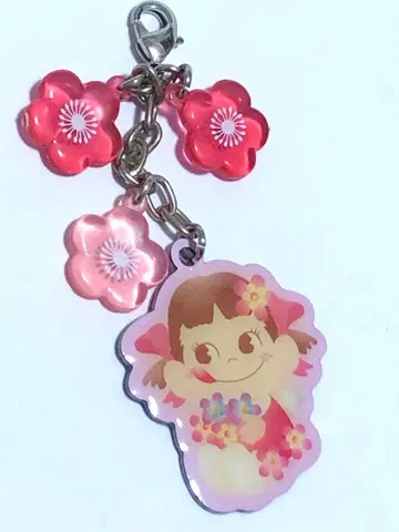 후지야 FUJIYA 페코짱 참&키링 꽃 페코짱