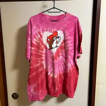 Buc-ee's 타이다이 T셔츠 핑크