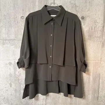 foufou 소프트 더블 크로스 블라우스 일본제