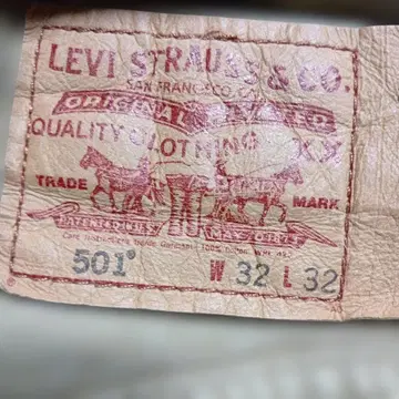 LEVI 501 스트레이트 데님 W32 L32 베이지