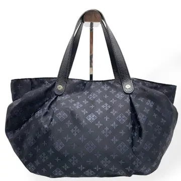 컨디션 최상 Russet 러셋 토트백 나일론 가죽 네이비