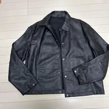 ZARA 다크 그레이 가죽 자켓