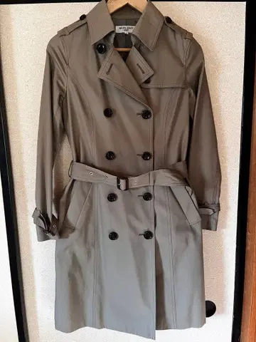 NATURAL BEAUTY BASIC 카키 M 사이즈 트렌치코트