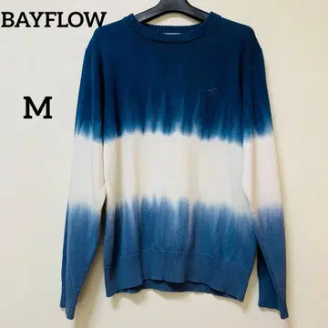 [ 새상품급 ] BAYFLOW 크루넥 니트 그라데이션 염색 루즈핏