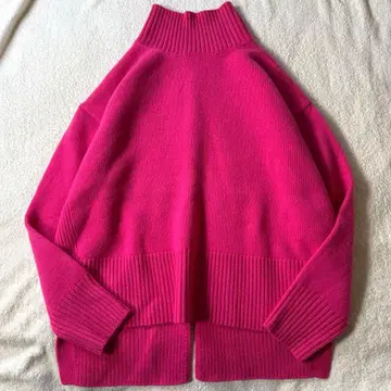 그린 라벨 릴랙싱 모 울 니트 핑크