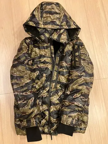 FIELD CORE 카모 패턴 밀리터리 자켓 LL 사이즈