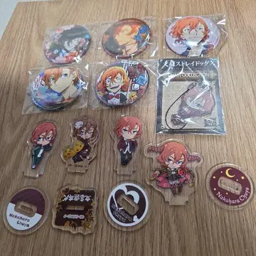 750 문호 스트레이독스 나카하라 츄야 캔뱃지 미니 아크릴 스탠드