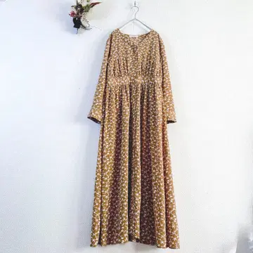 프릭스스토어 꽃무늬 롱 원피스 S