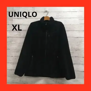 새상품급 유니클로 플리스 보아 자켓 풀 집업 남성용 XL 블랙