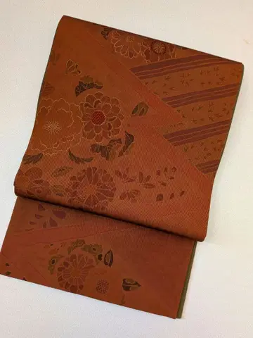 양면 염색 꽃무늬 캐주얼 오비