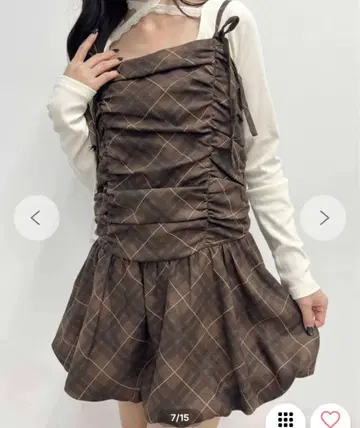 PHILLY 개더 벌룬 원피스