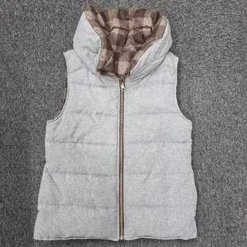 BEAMS HEART 베스트 리버서블 그레이 체크