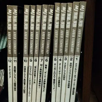 MJ 무선과 실험 1991년도 1월~12월 세트
