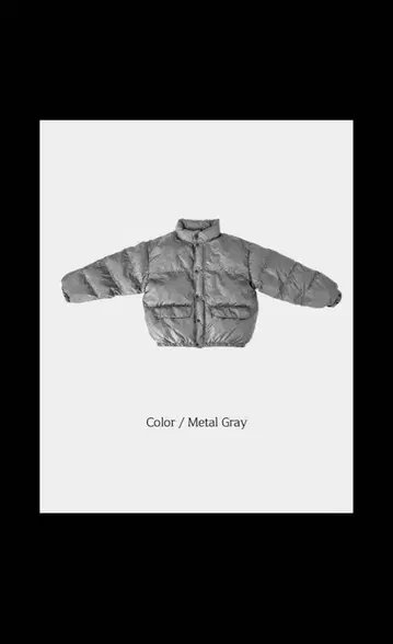 [ COSYHARU ] Key Off COSYHARU 패딩 그레이