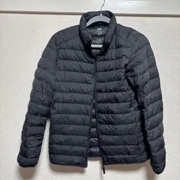 블랙 다운 자켓 퀼팅