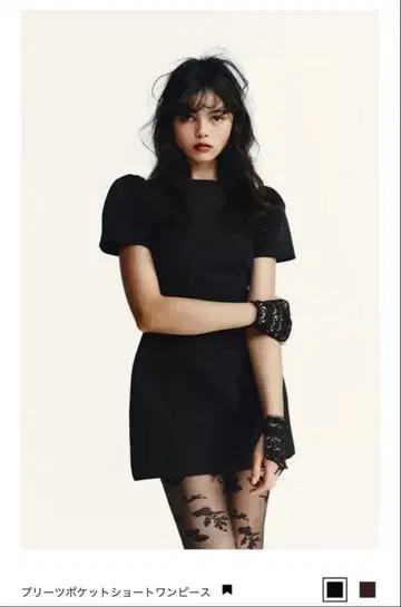 zara 플리츠 포켓 숏 원피스 M 사이즈