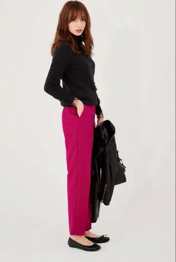 UNITED ARROWS 백 밴딩 턱 팬츠