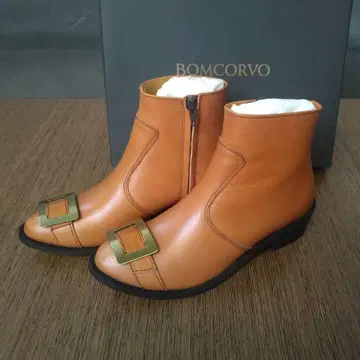 새상품 BOMCORVO 본코르보 카멜 숏부츠 22.5