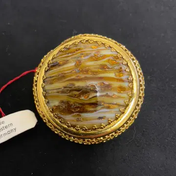 [ 17 ] 구 서독제 빈티지 브로치 라운드 디자인 택 포함