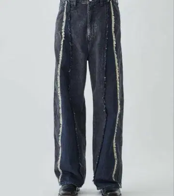 Jieda 22AW SWITCHING OVER DENIM PANTS 2