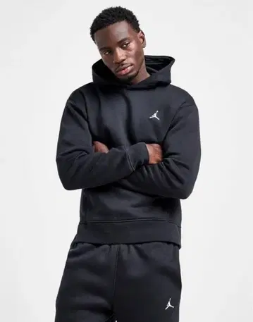 조던 후드티 스웨트 팬츠 셋업 블랙 (S)