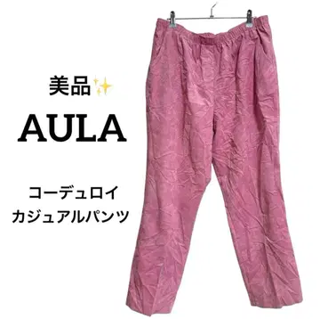 [새상품급] AULA 핑크 코듀로이 캐주얼 팬츠 PETITE