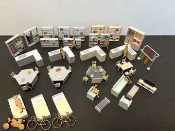 건축 모형 부속 1/50 주택 세트