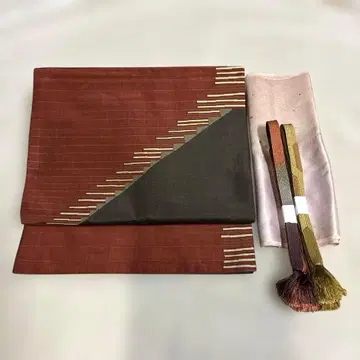 후쿠로 오비, 오비 장식 천, 허리띠 2개, 4점 세트 모던 양풍