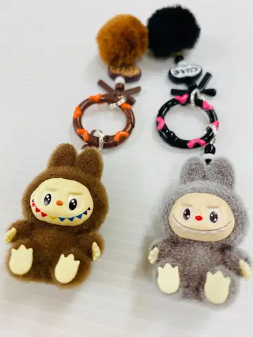 Labubu 키링 2개 세트 인기 캐릭터 큐트 귀여운