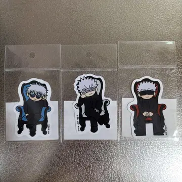 주술회전 고죠 사토루 지로리 스티커 Chair Blew White Red