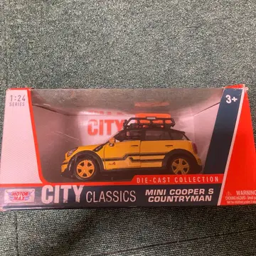 미니카 1/24 미니 쿠퍼 컨트리맨 옐로우 컬러 MOTORMAX
