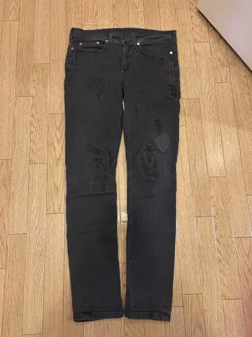 닐 바렛 데미지 스키니 데님