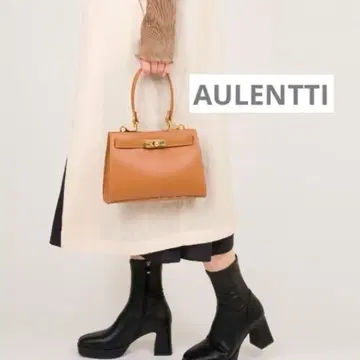 AULENTTI 오우렌티 금장 장식 원 핸들 백