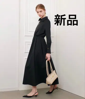 LOULOU WILLOUGHBY 볼륨 개더 셔츠 원피스