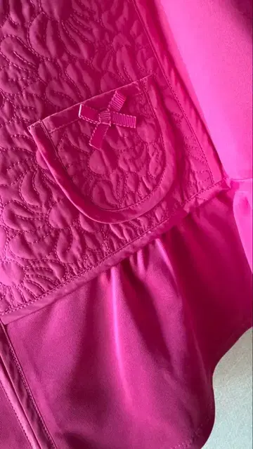 후드 부착 핑크 가디건