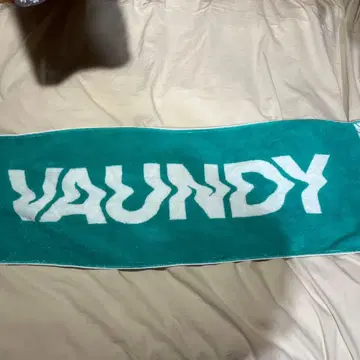 vaundy 로고 자카드 타월 그린