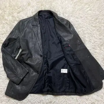 DAILY PLANET 가죽 자켓 테일러드 자켓 소가죽 그레이