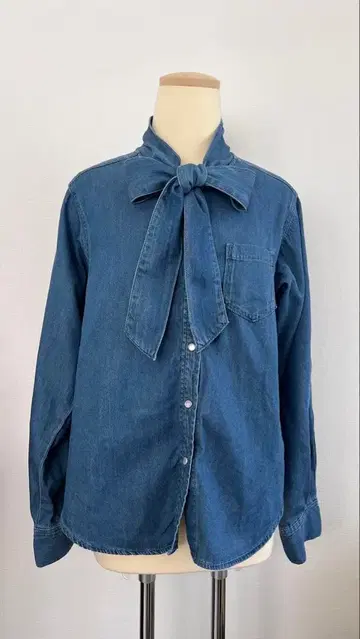 OPAQUE.CLIP 리본 포함 셔츠 새상품급