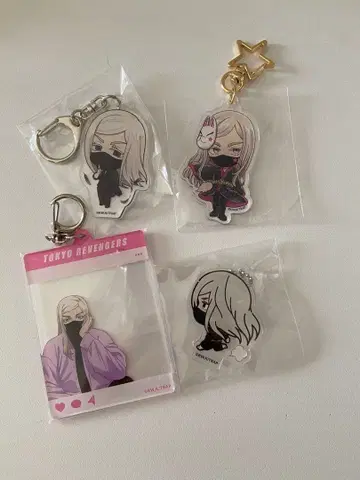도리베 산즈 하루치요 아크릴 키링 4점