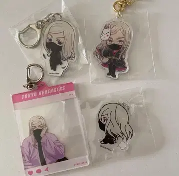 도리베 산즈 하루치요 아크릴 키링 4점