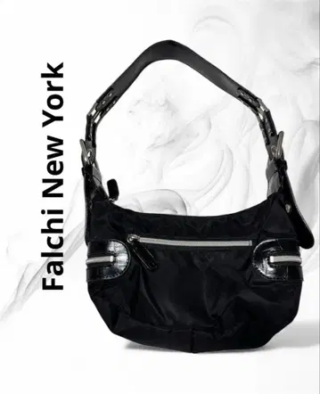 [ Falchi New York ] 팔치 블랙 나일론 숄더백