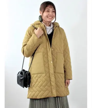 충전솜 퀼트 후디드 코트 MB 민트 브리즈 3L